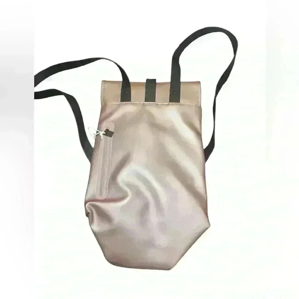 Rains Bucket Backpack Pink Waterproof Laptop Bag NWT